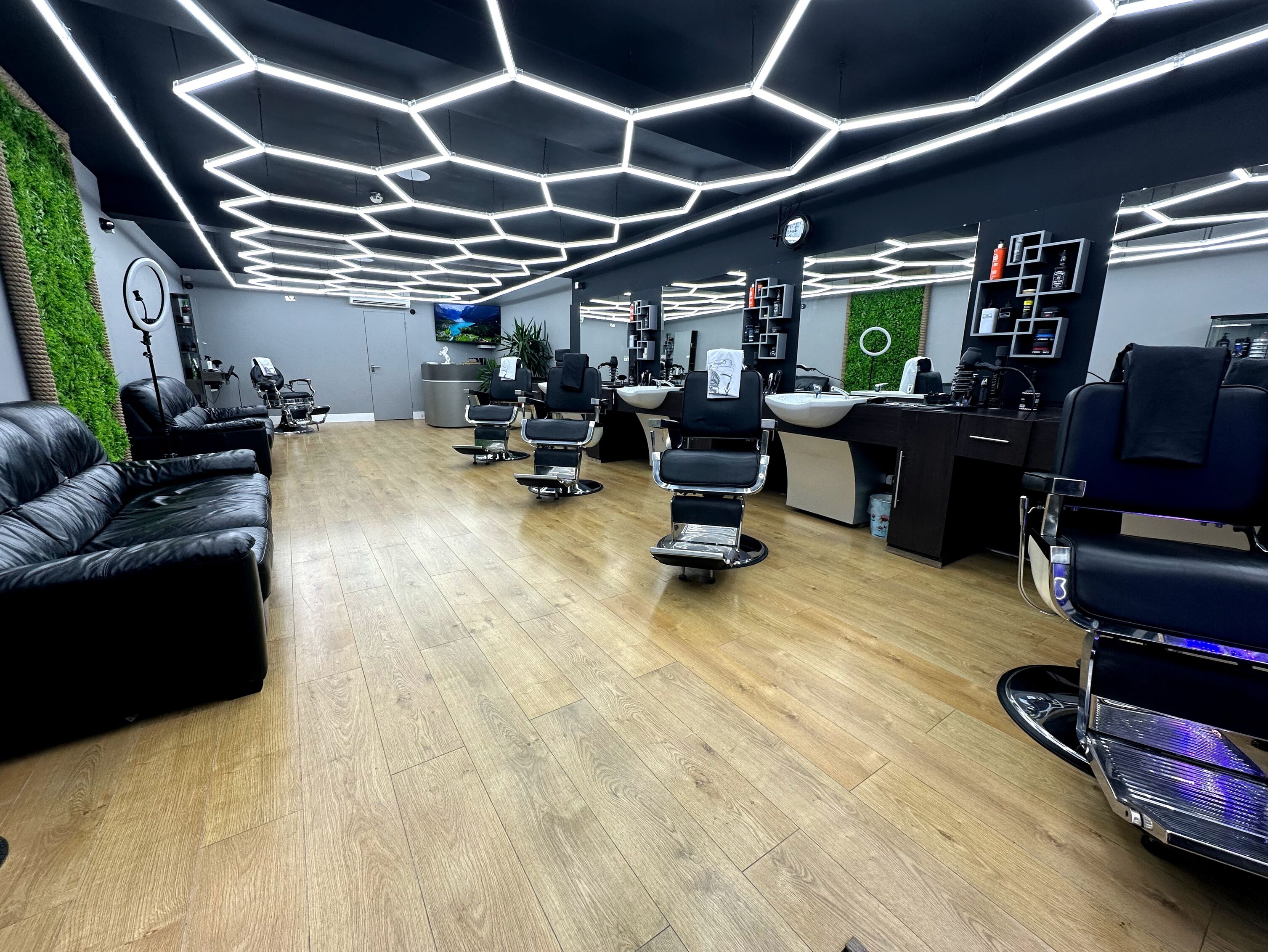Barbershop interior